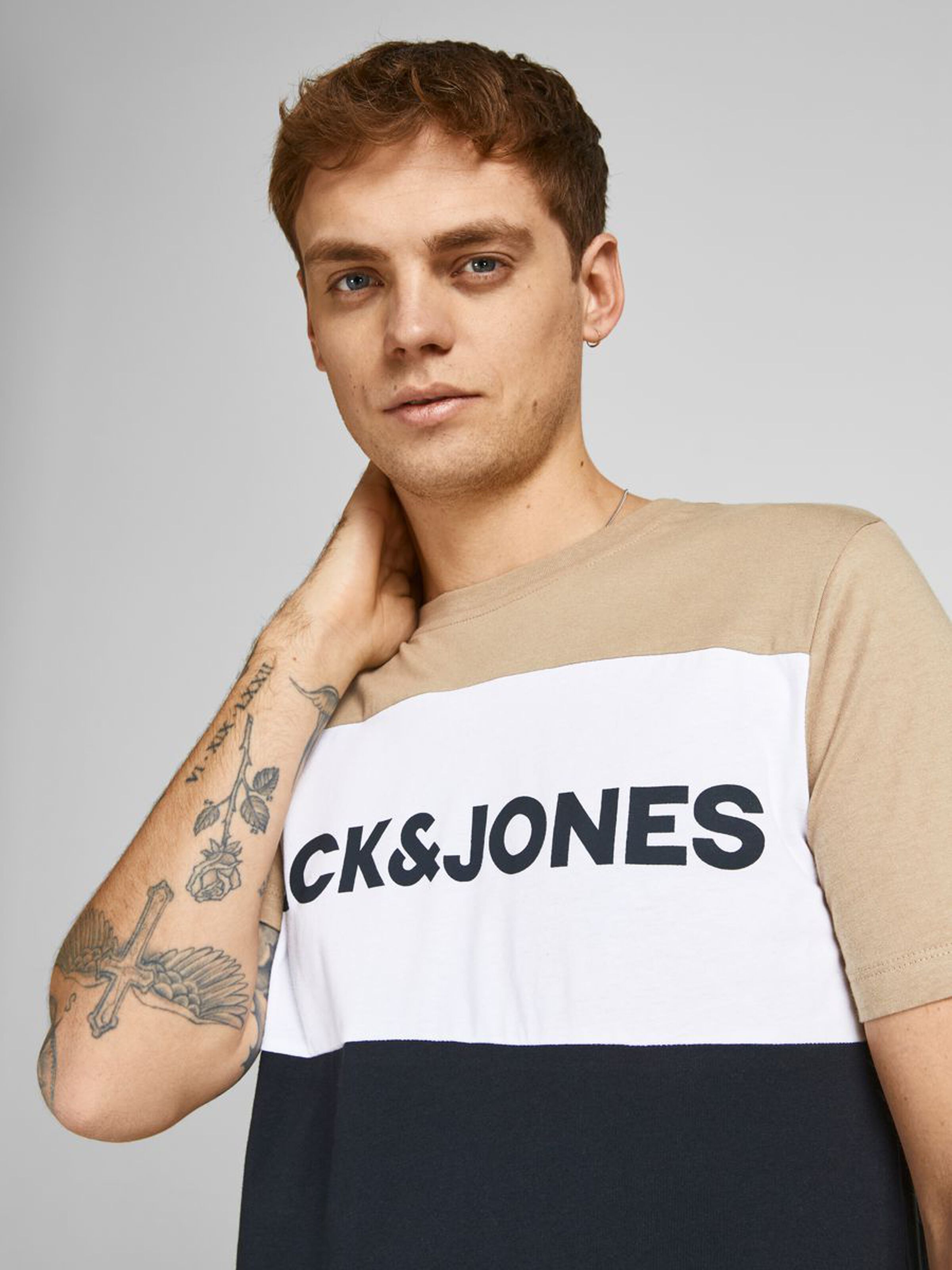 CLOTHING TSHIRT JACK AND JONES 12173968/Crockery